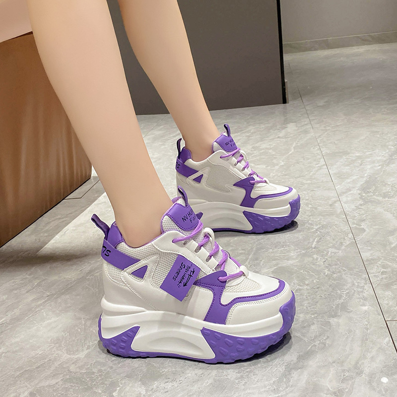 Damskie sneakersy na wysokiej  – Guipure Lace Panel recenzja i cena