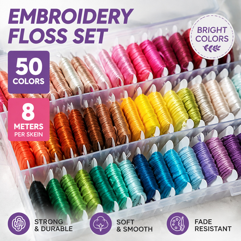 Zestaw nici do haftu ze 100% b – Embroidery Craft recenzja i cena